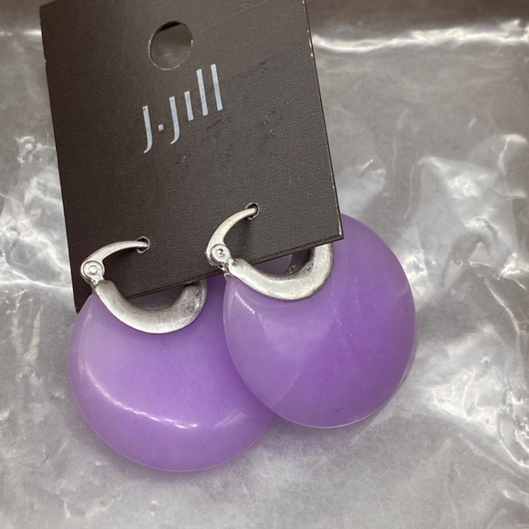 J. Jill NEW Colorful Stone Hoop Earrings NWT - Picture 3 of 5